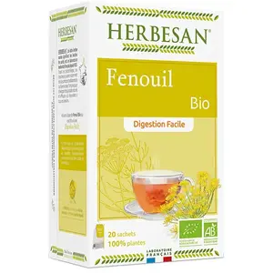 Comparateur de prix : Herbesan Infusion Fenouil Bio 20 sachets