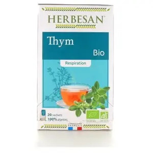 Comparateur de prix : Herbesan Infusion Thym Bio 20 sachets