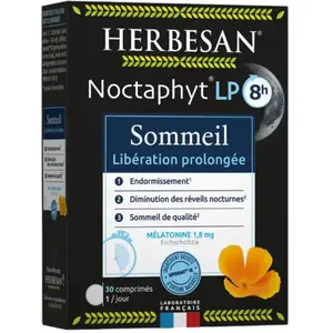Comparateur de prix : Herbesan noctaphyt lp 8h sommeil prolongée 30 comprimés