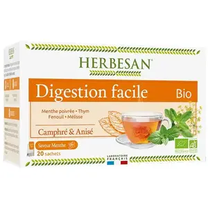 Comparateur de prix : Herbesan Bio Infusion Digestion Facile Saveur Menthe n°3 20 sachets