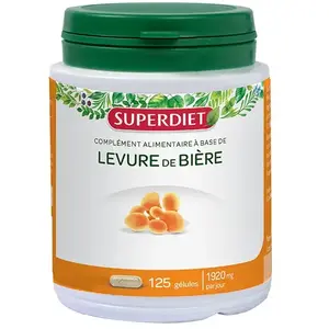 Superdiet Levure de Bière 125 gélules pas cher