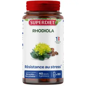 Comparateur de prix : Superdiet Rhodiola 80 gélules