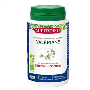 Comparateur de prix : Superdiet Valeriane Bio 90 gélules