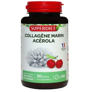 Comparateur de prix : Superdiet Collagène Marin + Vitamine C 180 comprimés