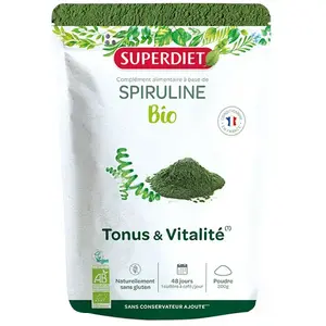 Comparateur de prix : Superdiet Superfood Spiruline Bio 200g