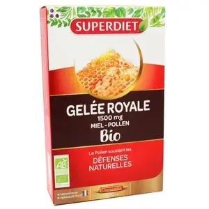 Comparateur de prix : Superdiet Gelée Royale Bio 20 ampoules