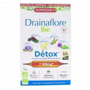 Baule Volante & Fior di Loto Superdiet Drainaflore Bio 20 AmpoulesVendu pardocmorris