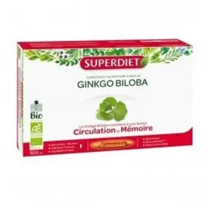 SuperDiet Ginkgo Biloba Bio 20 ampoules pas cher