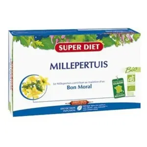 Comparateur de prix : Superdiet Millepertuis Bio 20 ampoules de 15ml