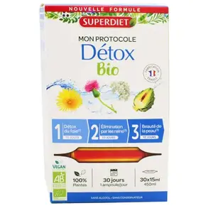 Comparateur de prix : Super Diet Super Diet Protocole Detox 30 Ampoules.