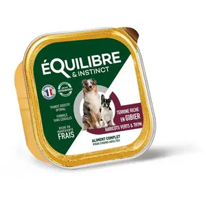 EQUILIBRE&INSTINCT Boîte Chien - Equilibre & Instinct Terrine gibier h... pas cher