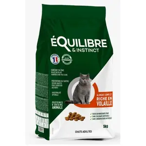 Croquettes de volaille pour chat adulte - 5kg - ÉQUILIBRE & INSTINCT pas cher
