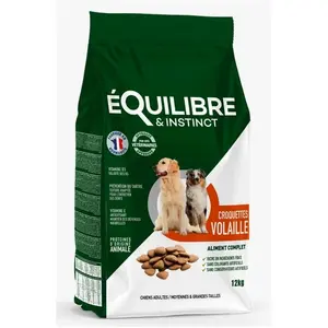 Equilibre et Instinct - Croquettes grand chien adulte volaille fraiche pas cher