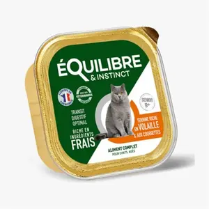 Comparateur de prix : Boîtes Chat - Équilibre & Instinct Terrine chat sénior Volaille - 85 g...