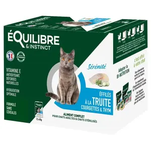 EQUILIBRE&INSTINCT Boîtes Chat - Équilibre & Instinct Éffilés Sérénité... pas cher