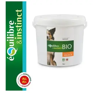 Croquettes BIO pour chien volaille - Equilibre & Instinct pas cher