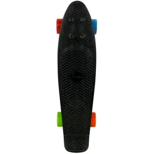 TEMPLAR Skate vintage - AWAII - 22,5" - Noir - Polypropylène - 4 roues - Mixte pas cher