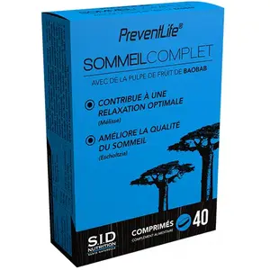 SID Nutrition Prevent Life Sommeil Complet 40 comprimés pas cher