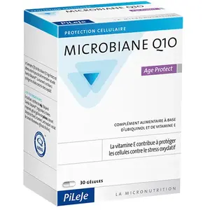 Comparateur de prix : Pileje Microbiane Q10 Age Protect 30 gélules