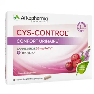 Comparateur de prix : Arkopharma Cys-Control Confort Urinaire Canneberge 60 gélules