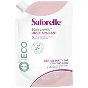 Comparateur de prix : Saforelle Soin & Hygiène Soin Lavant Doux Eco Recharge 400ml