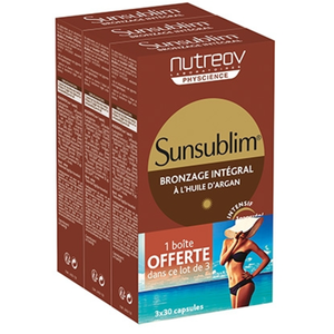 Nutreov Physcience Sunsublim Bronzage Intégral Lot de 3 x 30 capsules pas cher