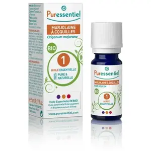 Comparateur de prix : PURESSENTIEL HUILE ESSENTIEllE Marjolaine à Coquilles BIO (5 ml)