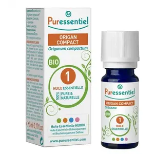 Comparateur de prix : PURESSENTIEL HUILE ESSENTIEllE Origan Compact BIO (5 ml)