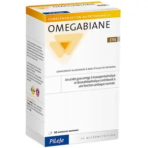 Comparateur de prix : Pileje Omegabiane EPA 80 capsules marines