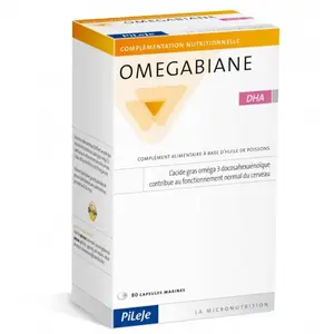 Comparateur de prix : Pileje Omegabiane DHA 80 capsules marines
