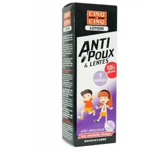 Comparateur de prix : Cinq Sur Cinq Lotion Anti Poux Et Lentes 100ml