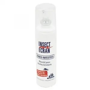 Comparateur de prix : Insect Écran Zones Infestées Répulsif Anti-Moustiques Peau Adultes & Enfants 100 ml