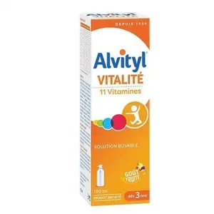 Comparateur de prix : Alvityl forme équilibre vitalité solution multivitaminée 150ml