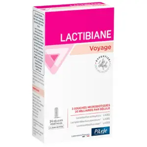 Comparateur de prix : PILEJE Lactibiane voyage boîte 14 gélules