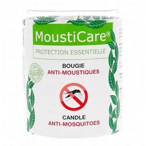 MOUSTICARE bougie anti-moustiques 160 gr pas cher