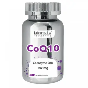 Comparateur de prix : Biocyte Coenzyme Q10 Liposomal Antioxydant Vitamine E 40 Gélules