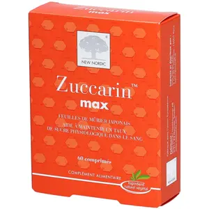 Comparateur de prix : New Nordic Zuccarin Mûrier 60 comprimés