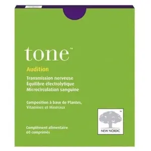Comparateur de prix : New Nordic Audition Tone 60 comprimés