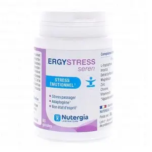 Comparateur de prix : Nutergia Nutergia Ergystress Seren 60 Gélules