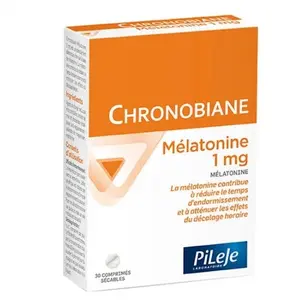 Comparateur de prix : Pileje Chronobiane Melatonine 1mg 30 comprimés