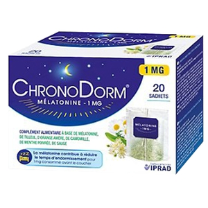 Comparateur de prix : Chronodorm Mélatonine Infusion 1mg 20 sachets