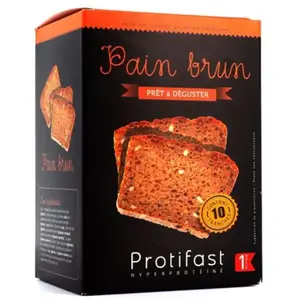 Comparateur de prix : Protifast Pain Brun Tranché 10 tranches