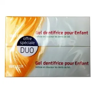 Comparateur de prix : Weleda Soin Bucco-Dentaire Gel Dentifrice pour Enfant Lot de 2 x 50ml