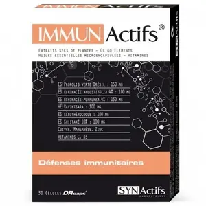 Comparateur de prix : ARAGAN Synactifs - IMMUNActifs défenses immunitaires boîte de 30 gélules