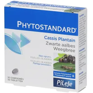 Comparateur de prix : Pileje Phytoprevent Phytostandard Cassis Et Plantain 30 Comprimés