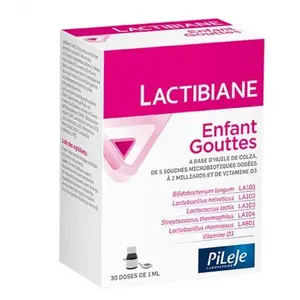 Comparateur de prix : Pileje Lactibiane Enfant Gouttes Flacon de 30ml