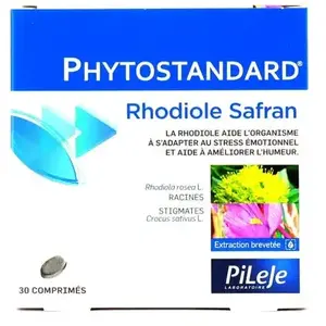Comparateur de prix : PILEJE Phytostandard Rhodiola Safran 30 pièces 30 comprimés