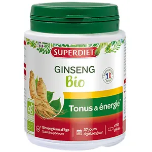 Superdiet ginseng bio 150 gélulesVendu parpharmacie-prado-mermoz