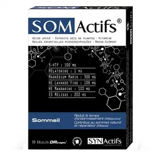 Comparateur de prix : Aragan - Synactifs - Somactifs® - Sommeil - Mélatonine, Magnésium - 30 gélules