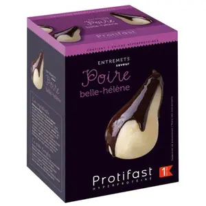 Comparateur de prix : Protifast Entremet Hyperprotéiné Poire Belle-Helène 7 Sachets
